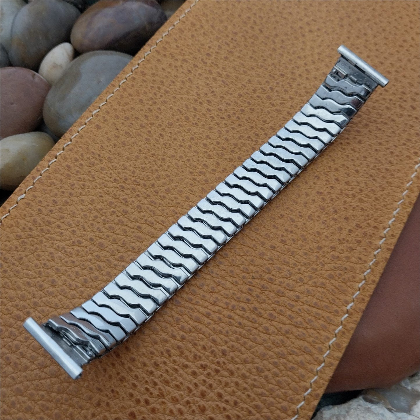 Gemex 16mm 18mm 19mm Stainless Steel Expansion Classic 1950s Vintage Watch Band