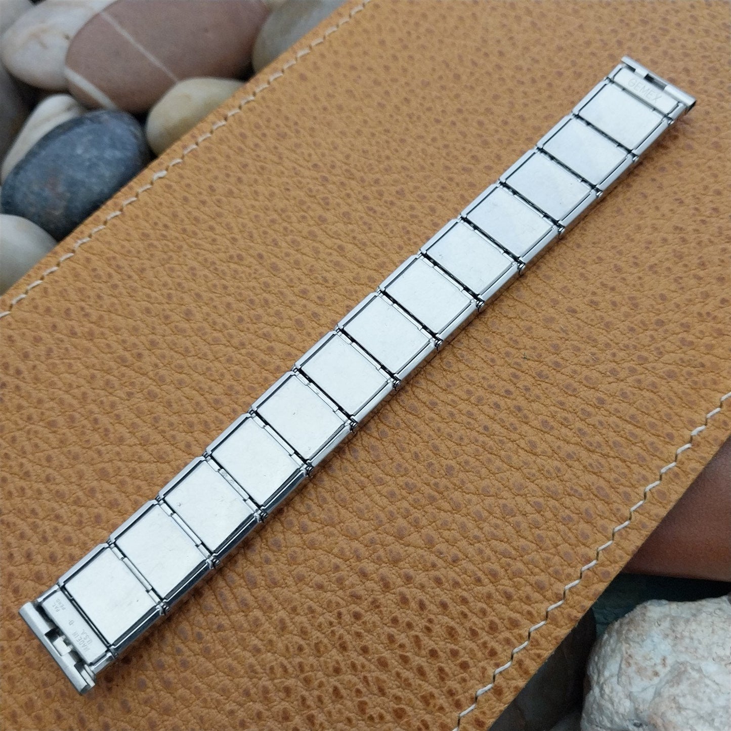 Classic 5/8" Gemex USA Stainless Steel Expansion Unused nos Vintage Watch Band