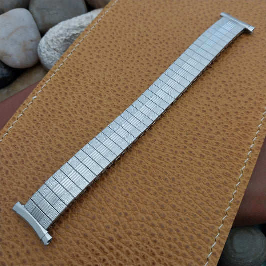 Bulova 1970s Vintage Watch Band 16mm-20mm Stainless Steel Old-Stock Expansion