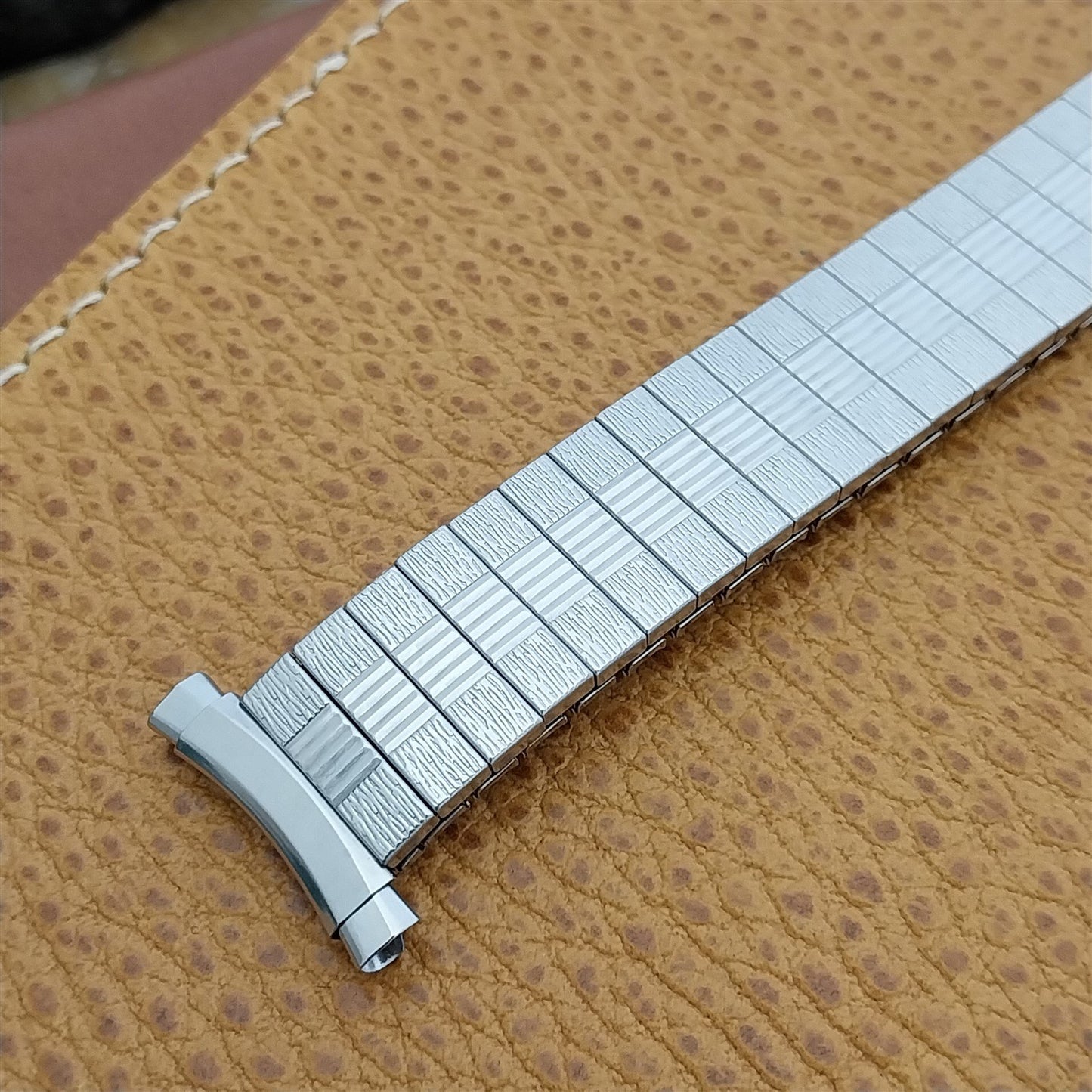 Bulova 1970s Vintage 16mm 18mm 20mm Stainless Classic Stretch NOS Watch Band