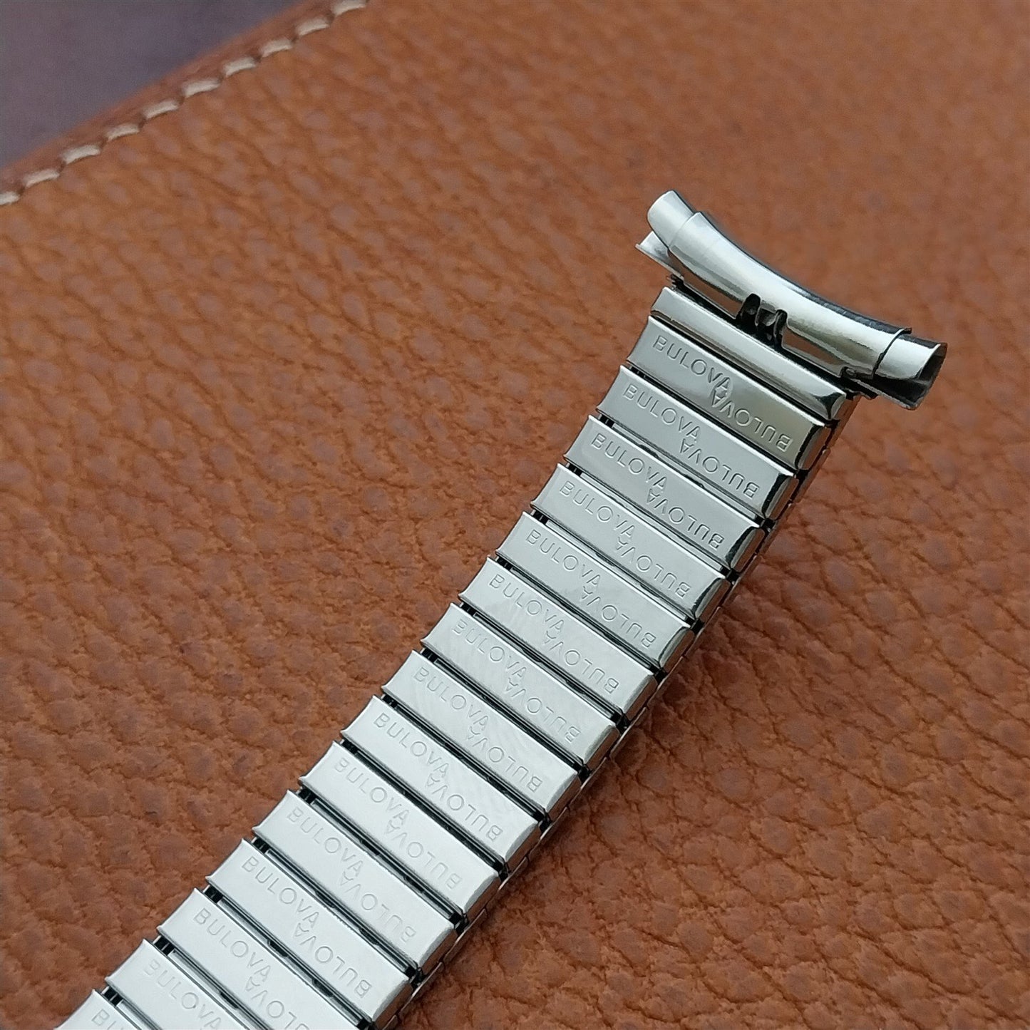 Bulova 1970s Vintage 16mm 18mm 20mm Stainless Classic Stretch NOS Watch Band