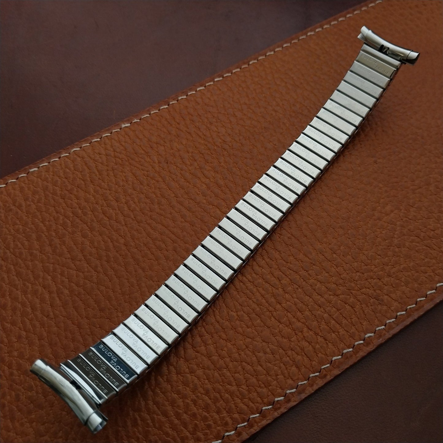 Bulova 1970s Vintage 16mm 18mm 20mm Stainless Classic Stretch NOS Watch Band