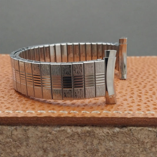 Bulova 1970s Vintage 16mm 18mm 20mm Stainless Classic Stretch NOS Watch Band