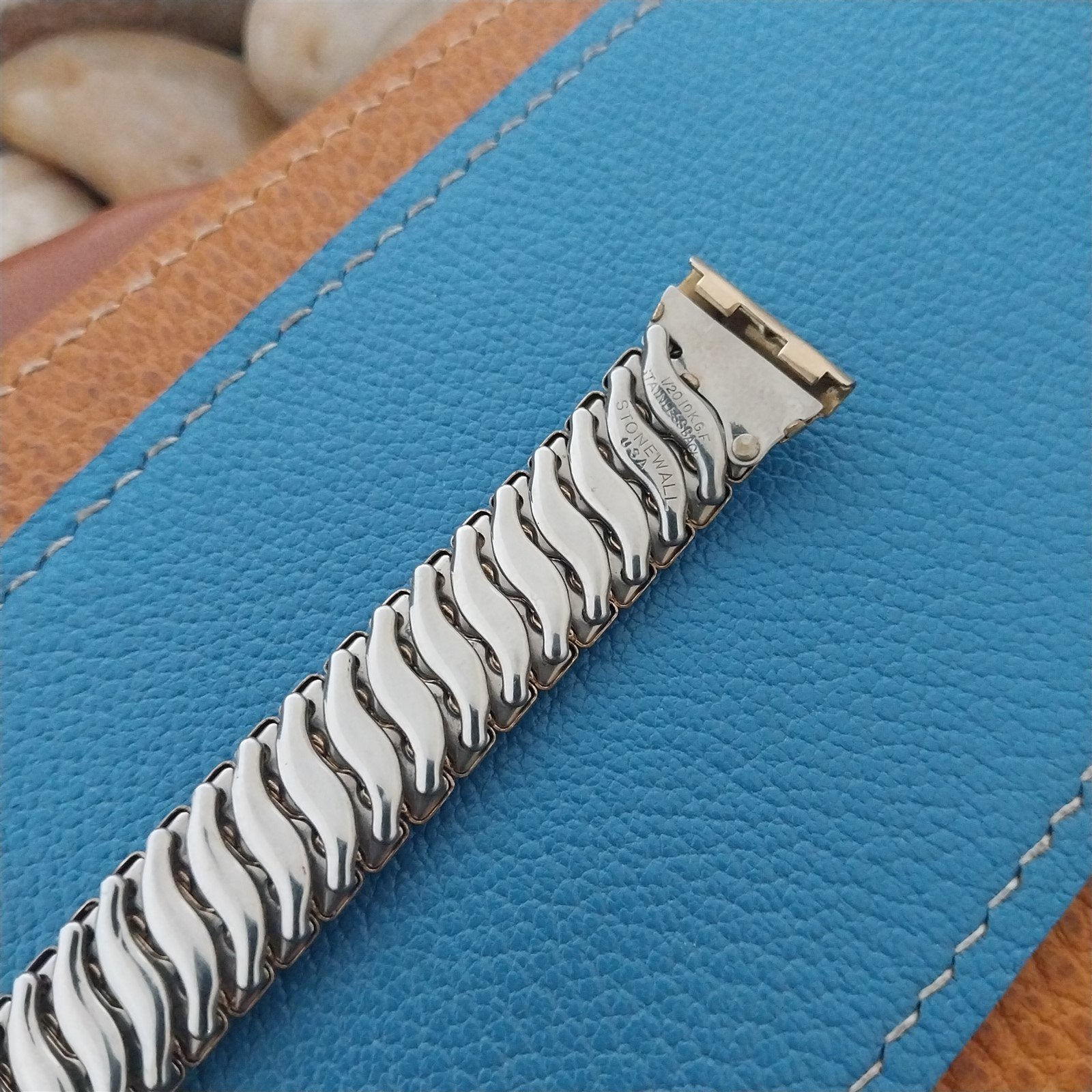 Vintage 5/8" Gold-Filled Stonewall Classic Scissor-Expansion 1940s Watch Band