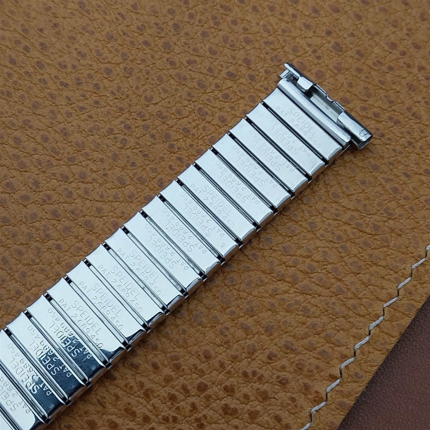 Vintage Watch Band Classic Speidel Florentine 1962 White Gold-Filled Expansion