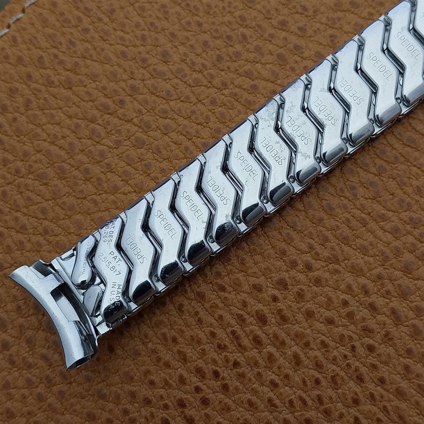 1957 Vintage White Gold-Filled Speidel Honeycomb Expansion Unused Watch Band