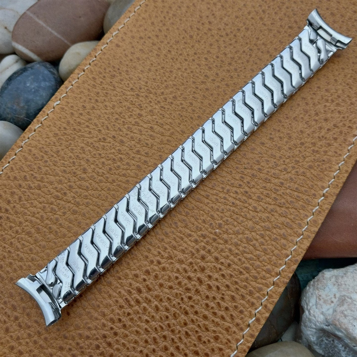 1957 Vintage White Gold-Filled Speidel Honeycomb Expansion Unused Watch Band