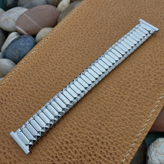 19mm 18mm 16mm White Gold-Fill Expansion Classic Speidel 1955 Vintage Watch Band