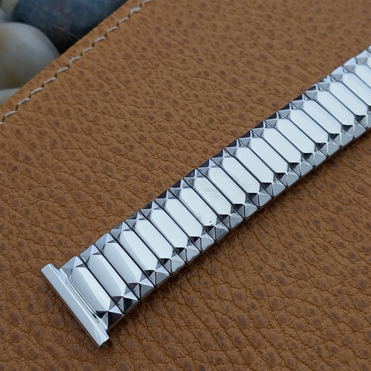 19mm 18mm 16mm White Gold-Fill Expansion Classic Speidel 1955 Vintage Watch Band