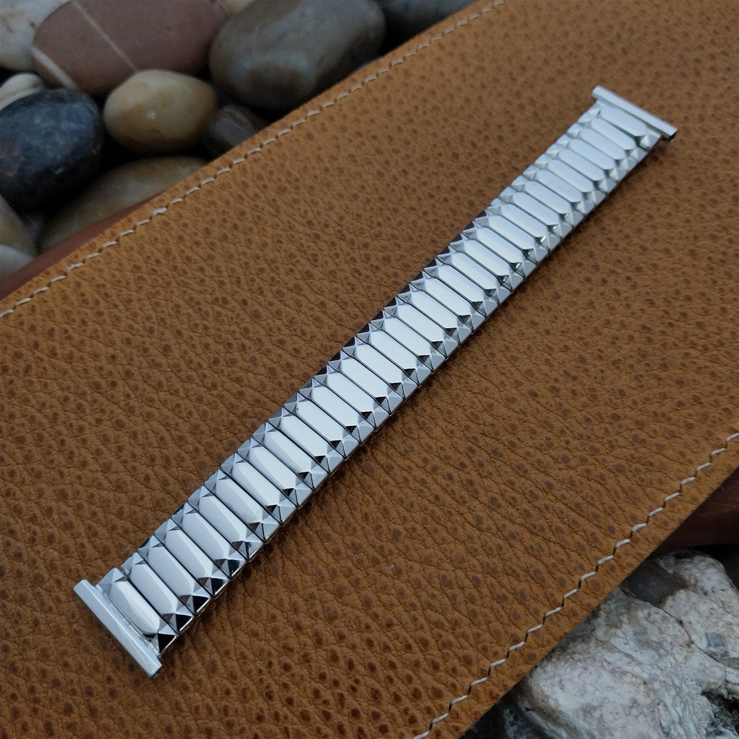 19mm 18mm 16mm White Gold-Fill Expansion Classic Speidel 1955 Vintage Watch Band