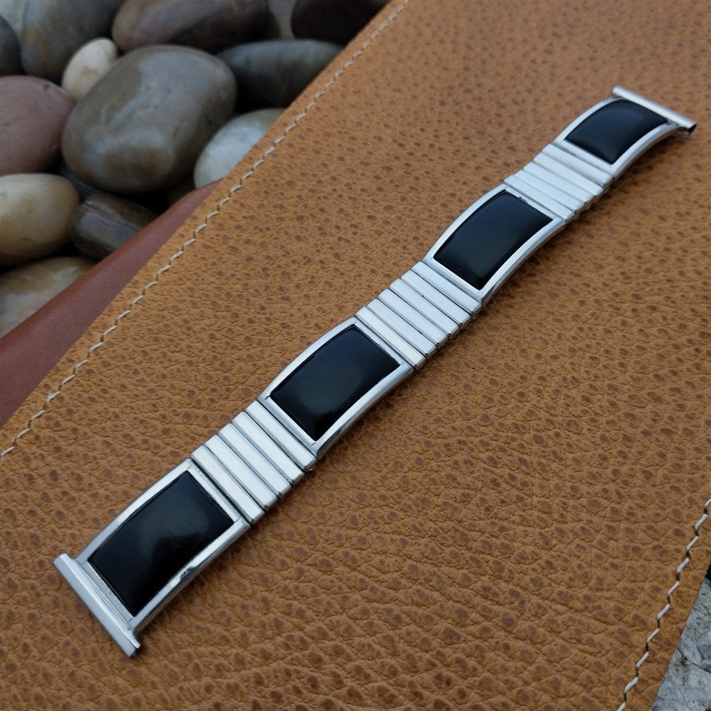 Vintage 1957 Speidel Calypso USA Classic White Gold-Filled Unused Watch Band