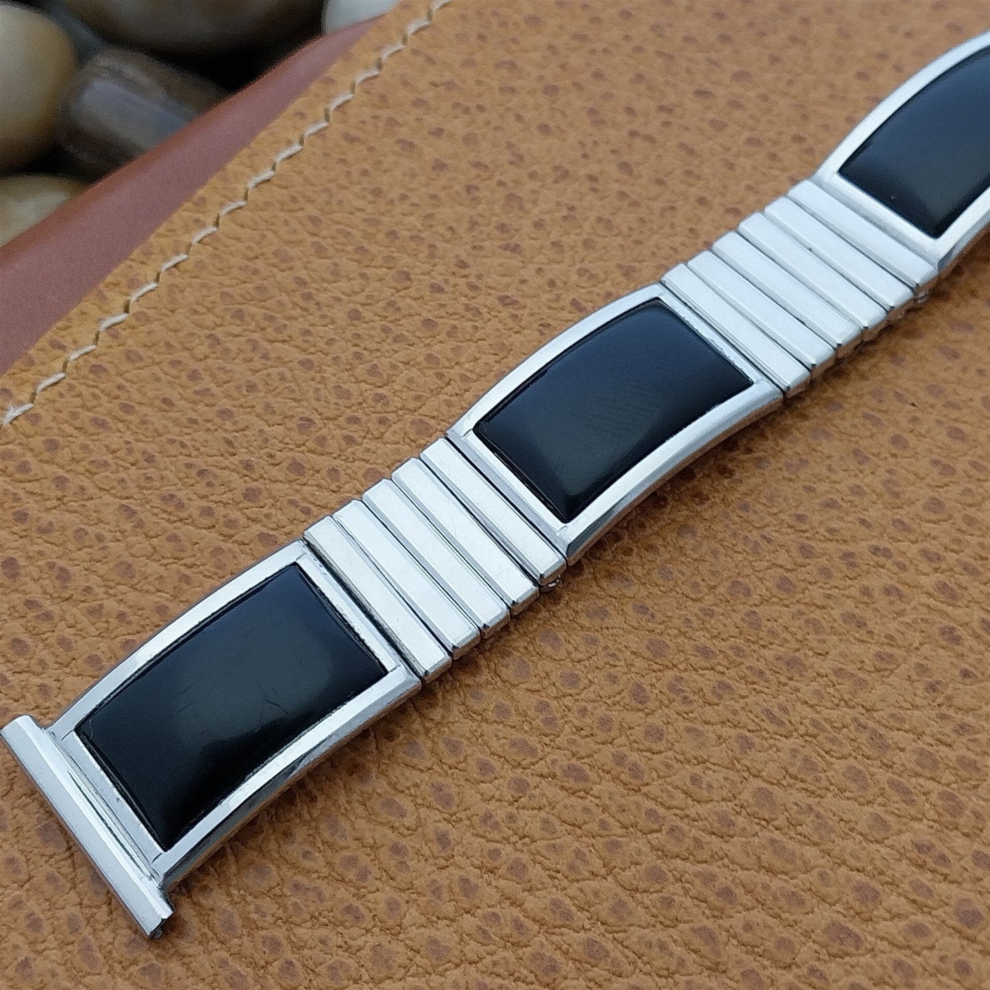 Vintage 1957 Speidel Calypso USA Classic White Gold-Filled Unused Watch Band