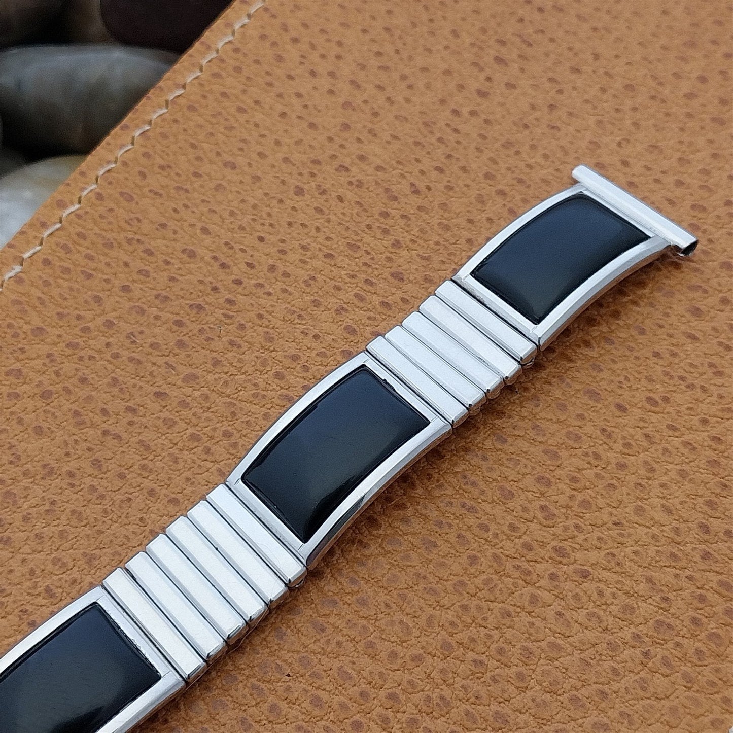 Vintage 1957 Speidel Calypso USA Classic White Gold-Filled Unused Watch Band