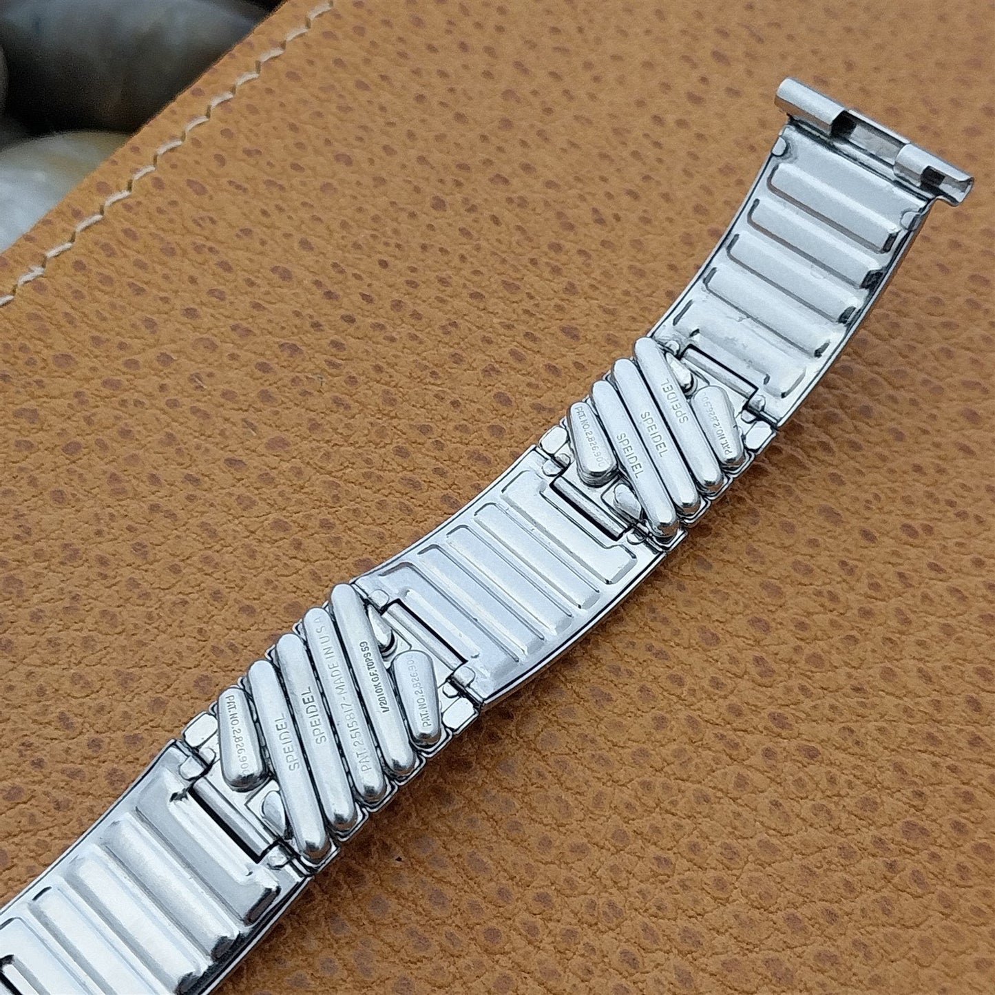 Vintage 1957 Speidel Calypso USA Classic White Gold-Filled Unused Watch Band