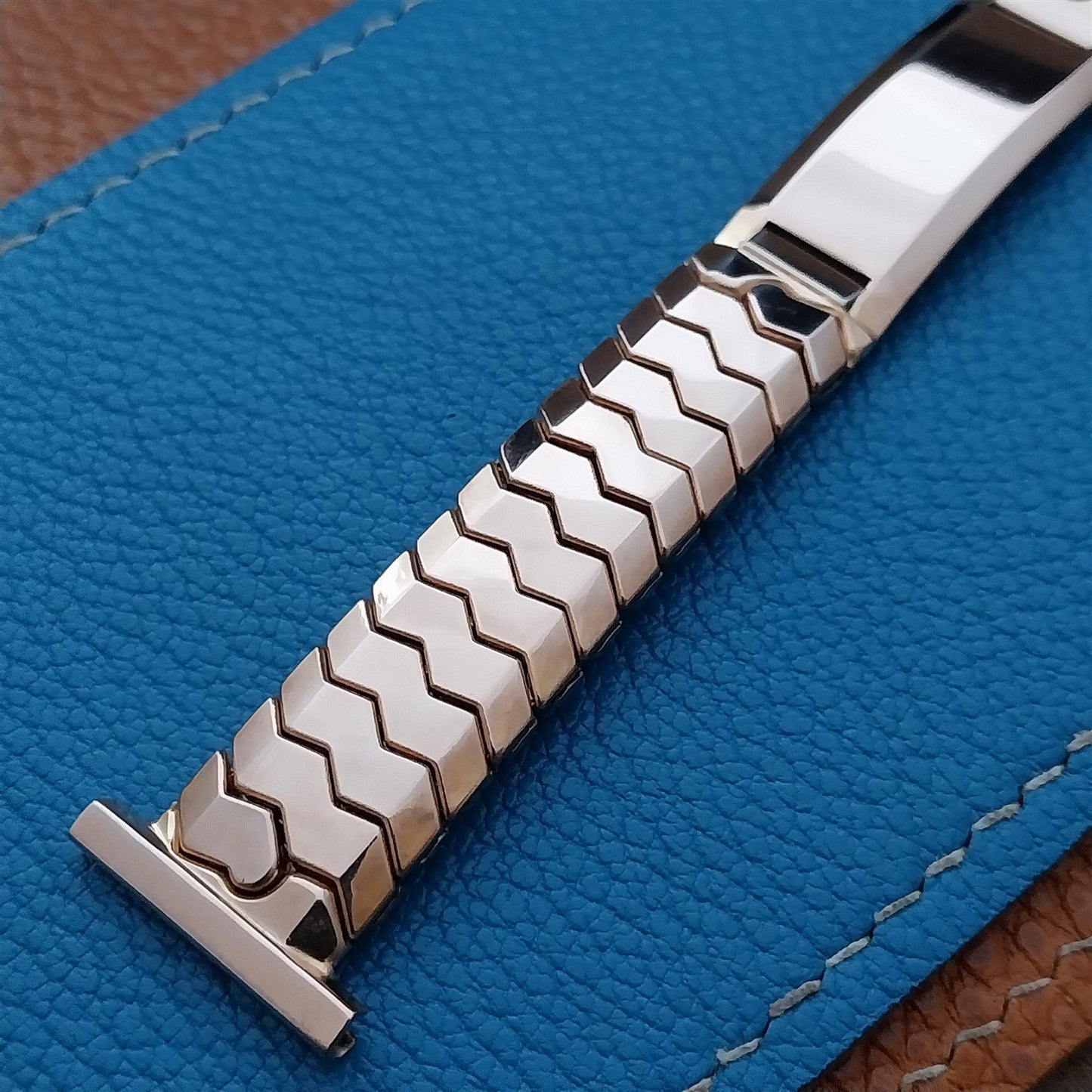 1948 Speidel 10k Rose Gold-Filled Golden Knight Ident nos Vintage Watch Band