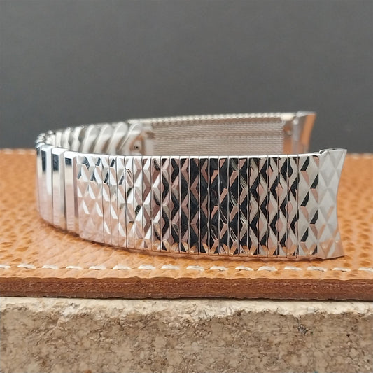 Gruen Calendar Alarm OEM Kreisler Stainless Steel Unused 60s Vintage Watch Band