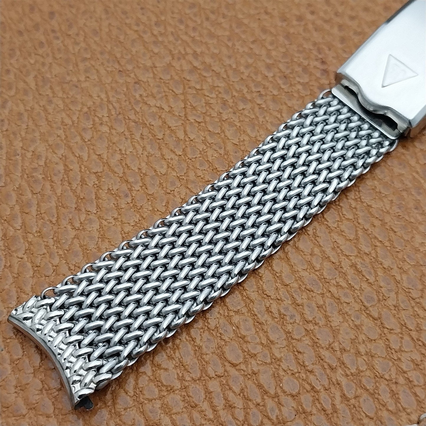 rare 17.2mm Stainless Steel Mesh JB Champion Classic 1960s Vintage Watch Band