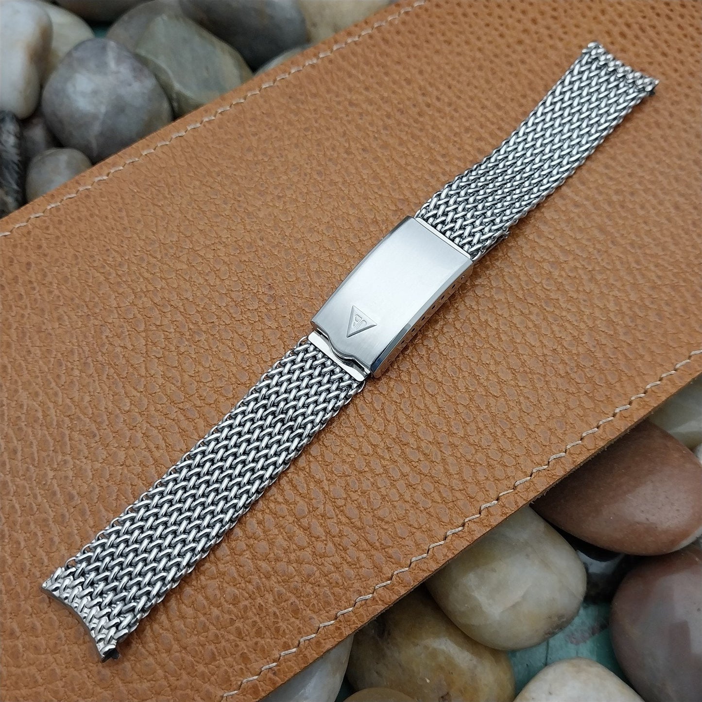 rare 17.2mm Stainless Steel Mesh JB Champion Classic 1960s Vintage Watch Band