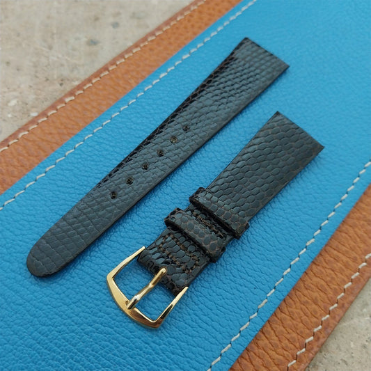 18mm Mormac Short Lizard NOS 1970s Vintage Watch Strap