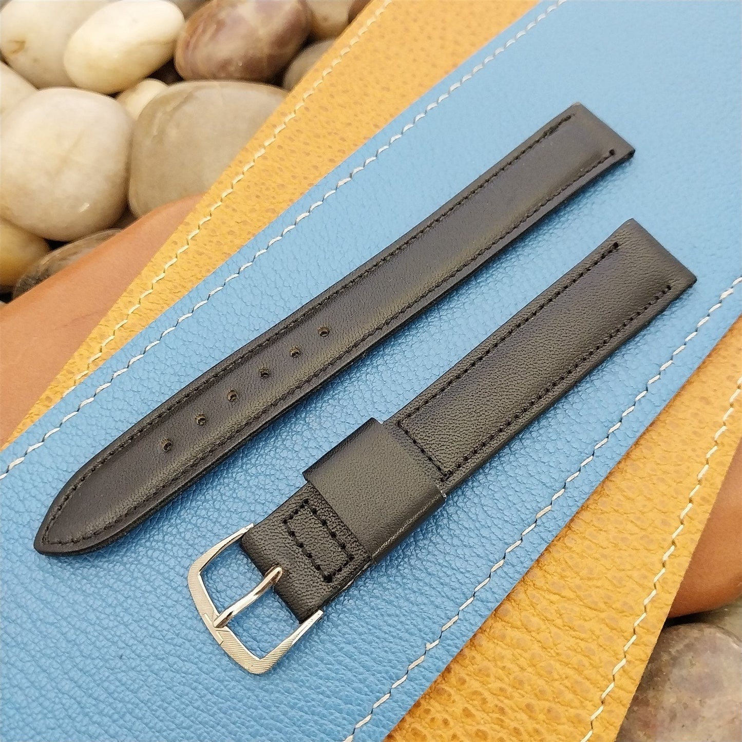 5/8" Kalbe USA Cashmere Leather Long Unused nos 1960s-1970s Vintage Watch Band