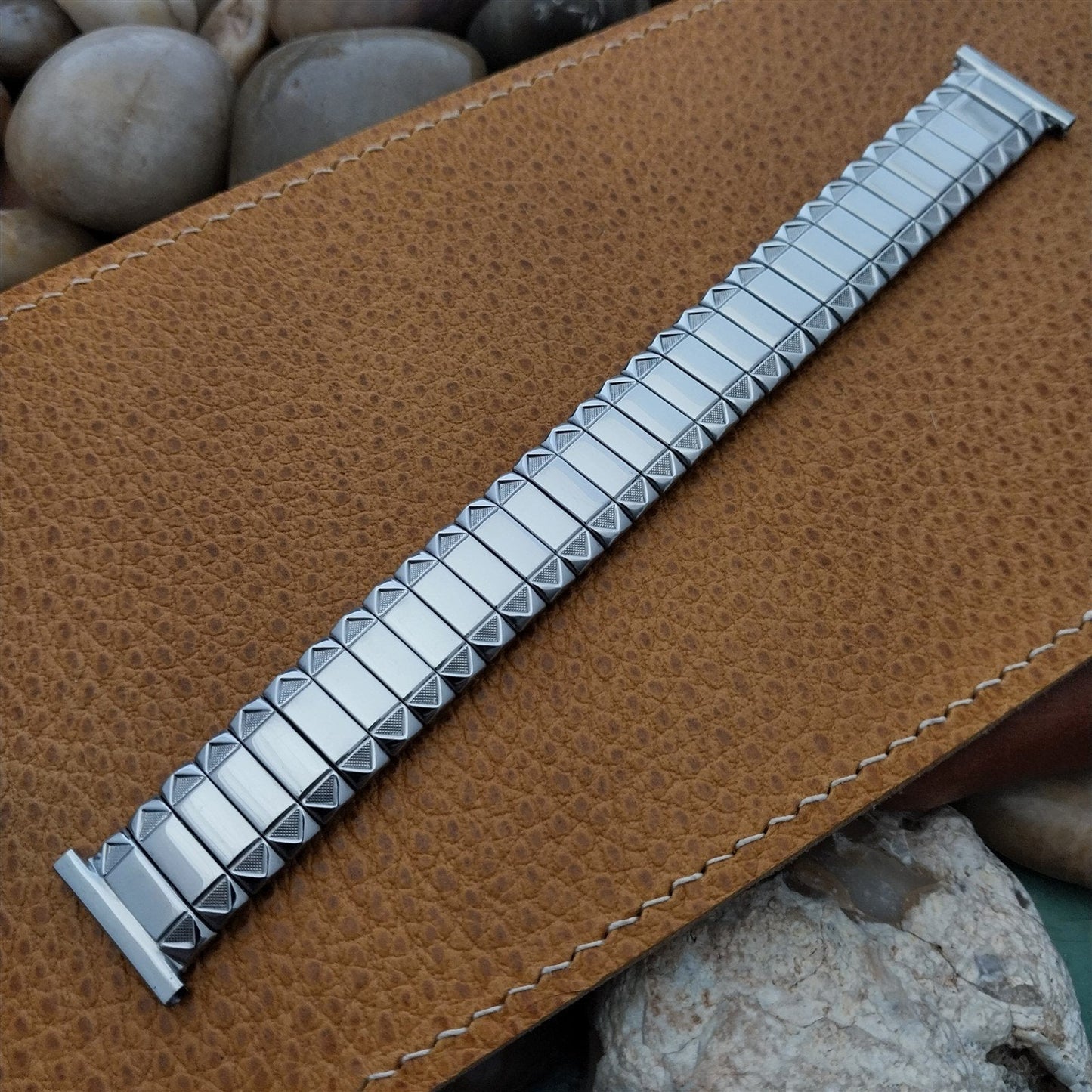 16mm 18mm 19mm Stainless Steel Expansion Foster USA nos 50s Vintage Watch Band