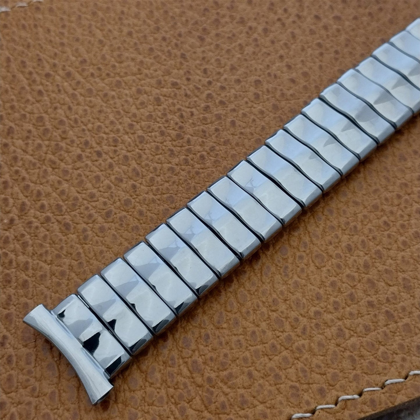 1950s Stainless Steel Expansion Vintage Watch Band 16mm 18mm 19mm Foster USA