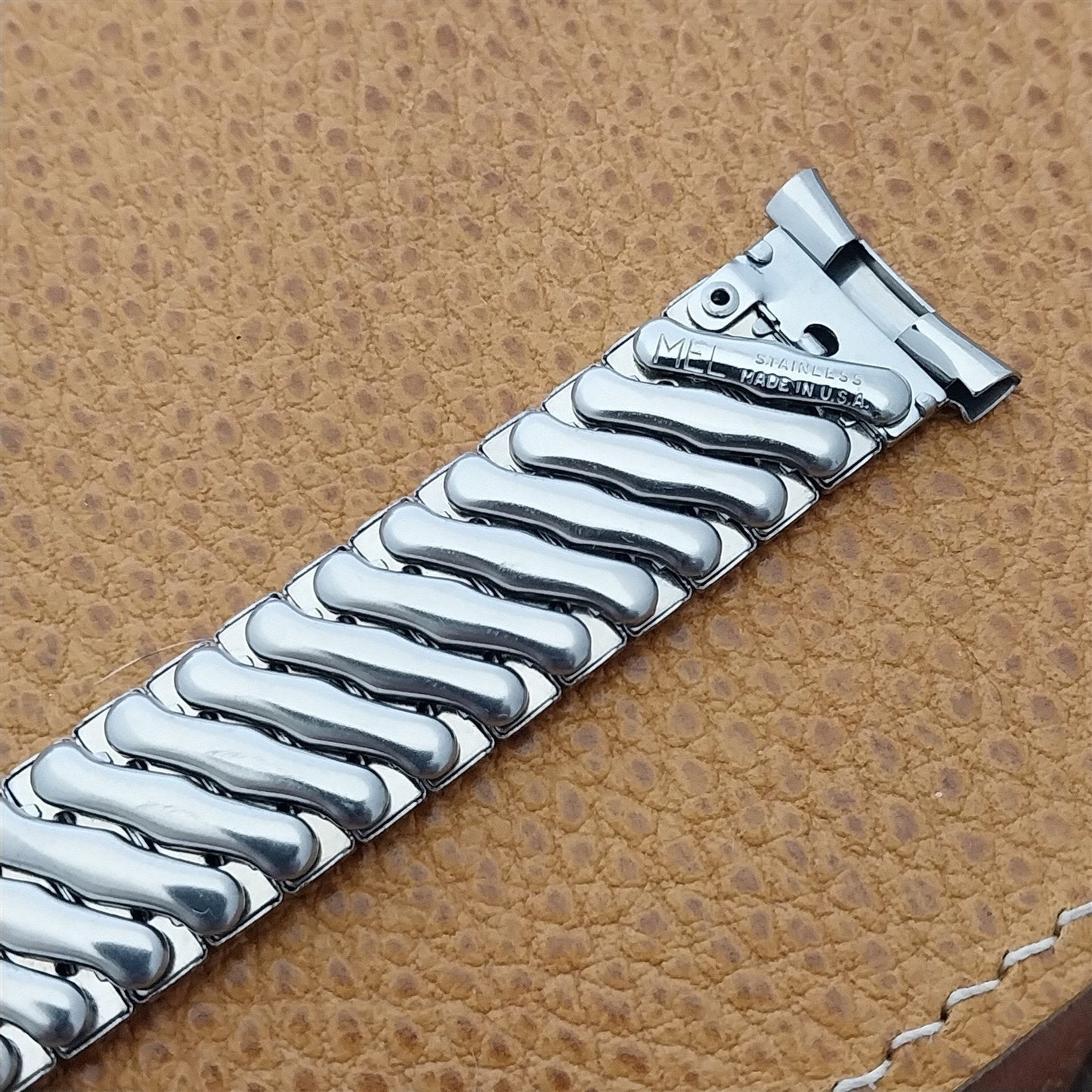 1950s Stainless Steel Expansion Vintage Watch Band 16mm 18mm 19mm Foster USA