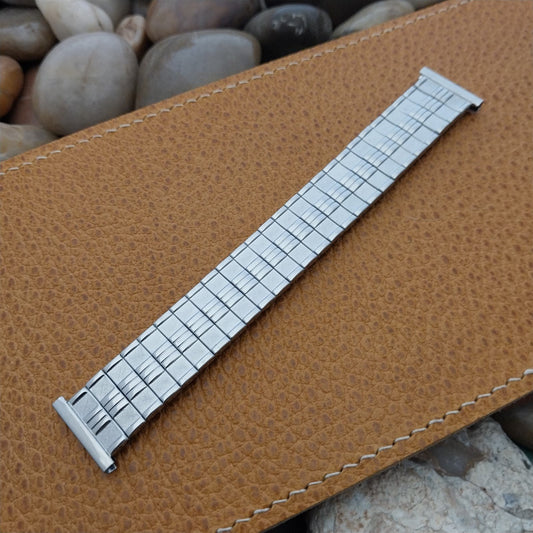 16mm 18mm 19mm nos Vintage Watch Band Foster USA Short Stainless Steel Expansion