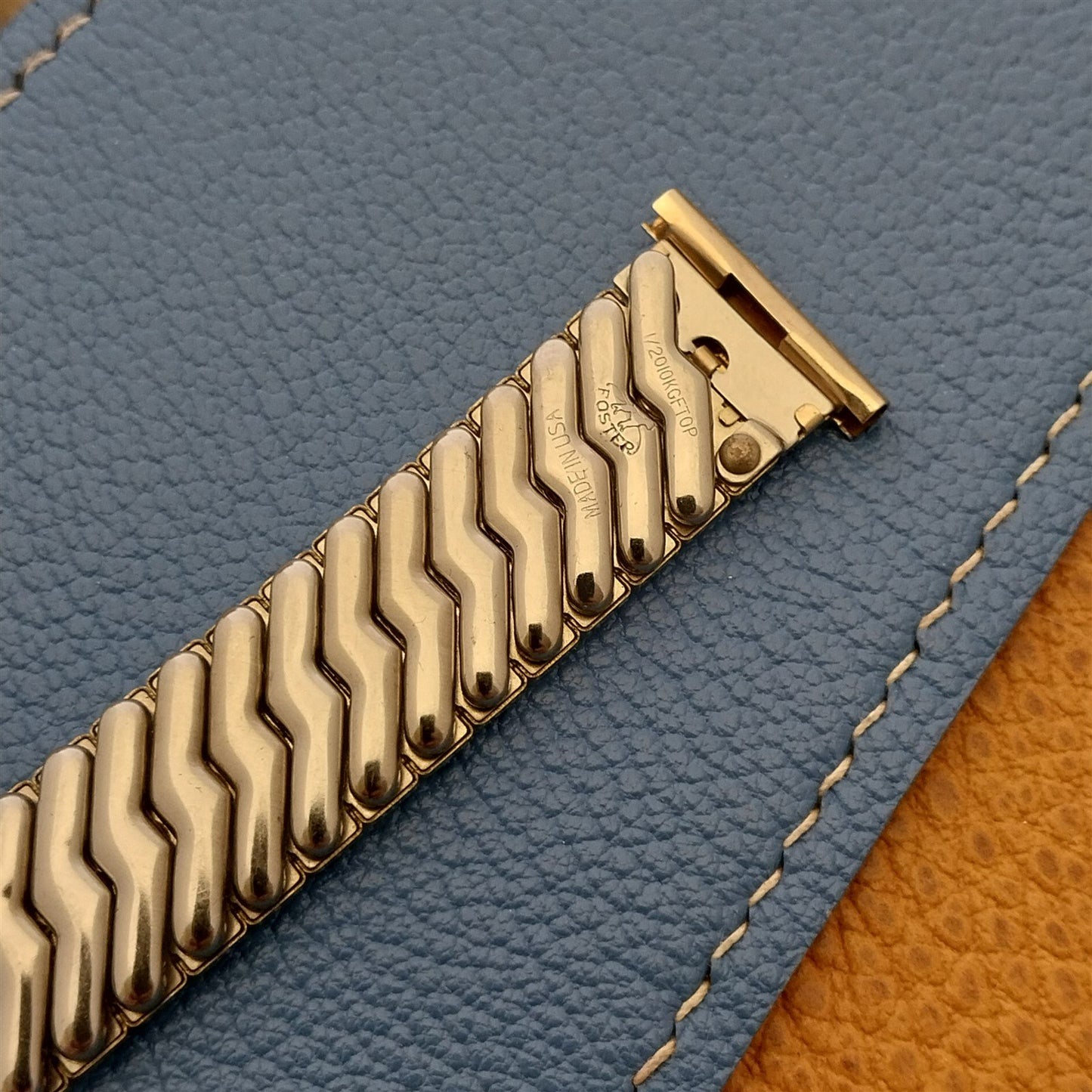Foster USA Short 10k Gold-Filled Expansion nos 1950s Vintage Watch Band