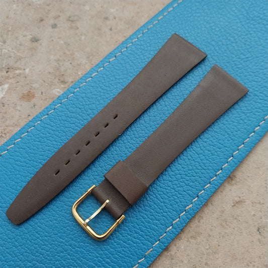 3/4" Hadley Roma France Tapered Leather Old-Stock Unused Vintage Watch Band