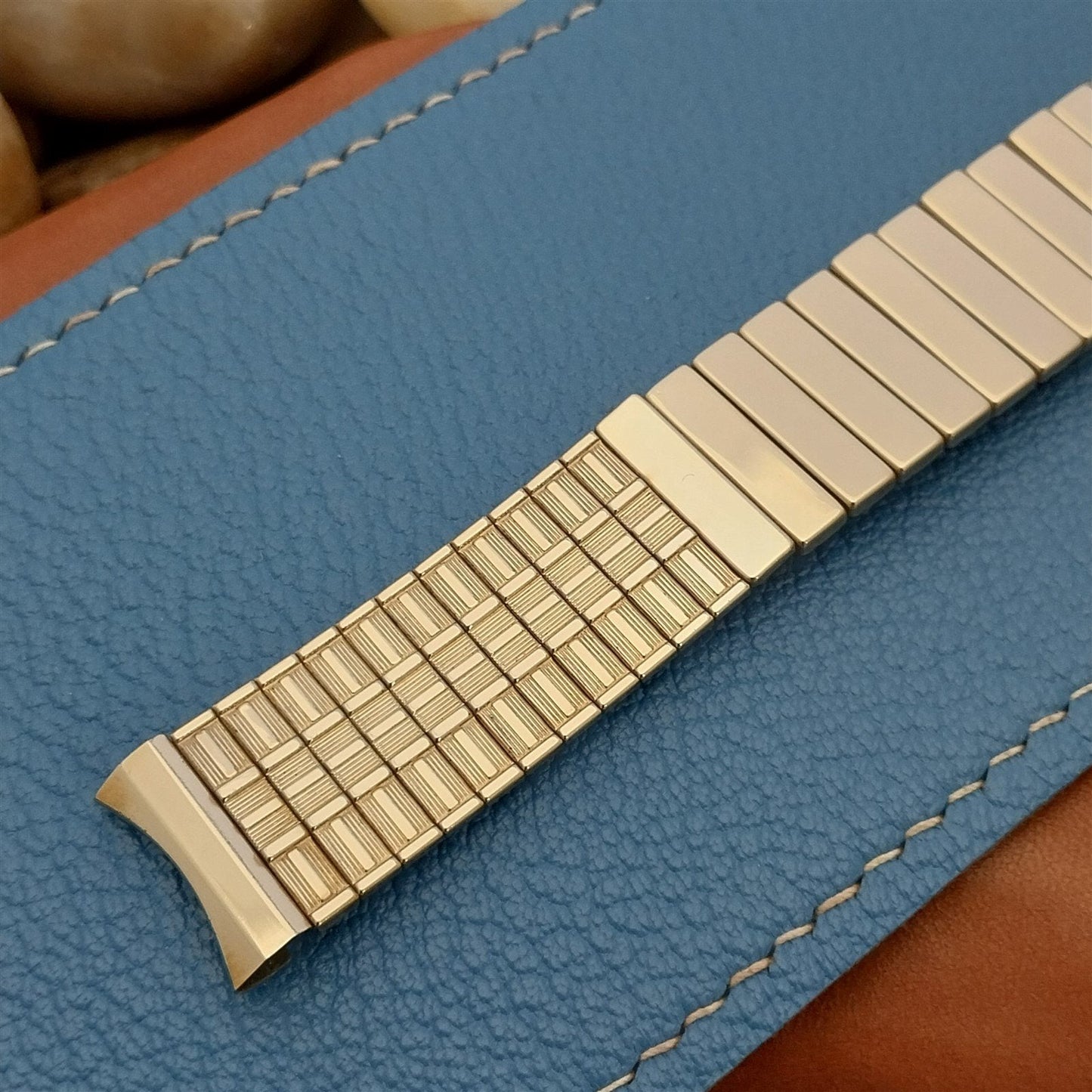 17.2mm 1959 Flex-Let 10k Yellow Gold-Filled nos Classic Vintage Watch Band