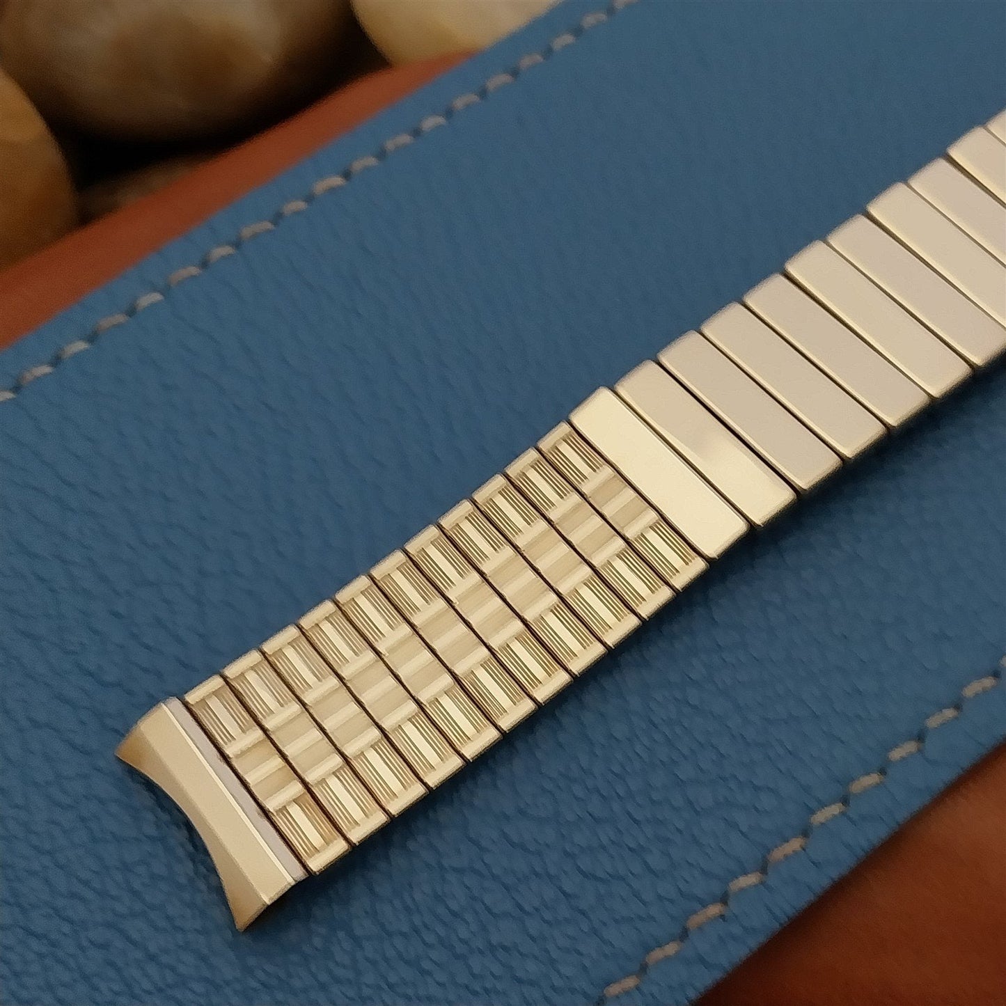 17.2mm 1959 Flex-Let 10k Yellow Gold-Filled nos Classic Vintage Watch Band