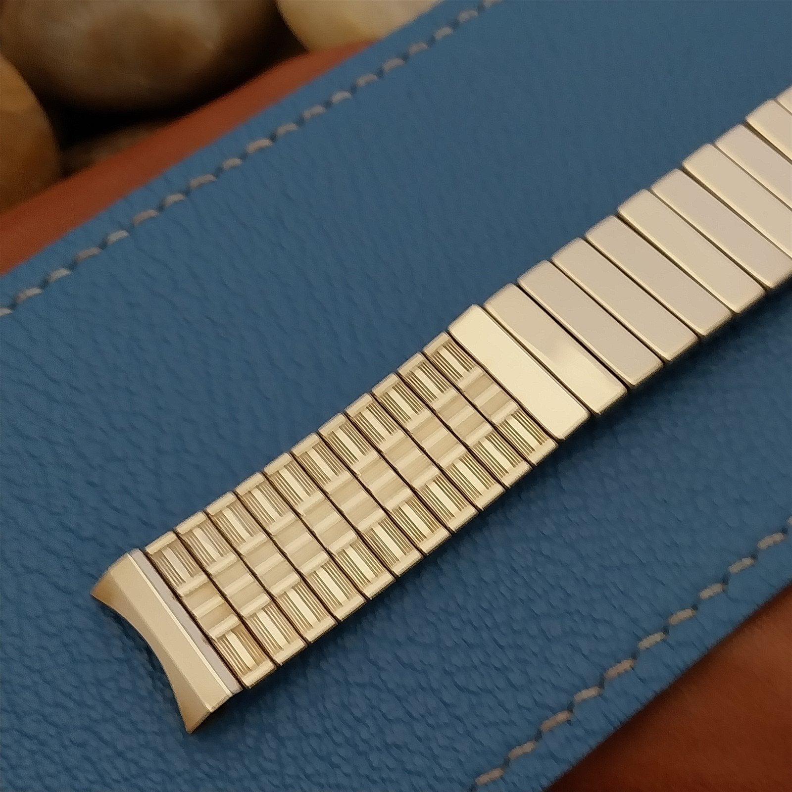 17.2mm 1959 Flex-Let 10k Yellow Gold-Filled nos Classic Vintage Watch Band