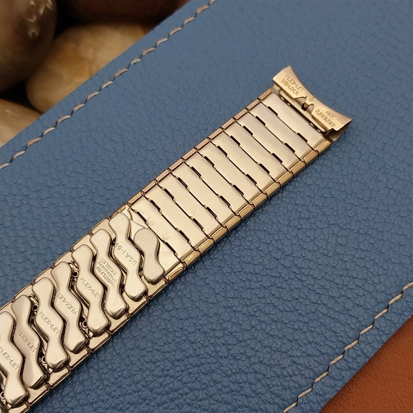 17.2mm 1959 Flex-Let 10k Yellow Gold-Filled nos Classic Vintage Watch Band