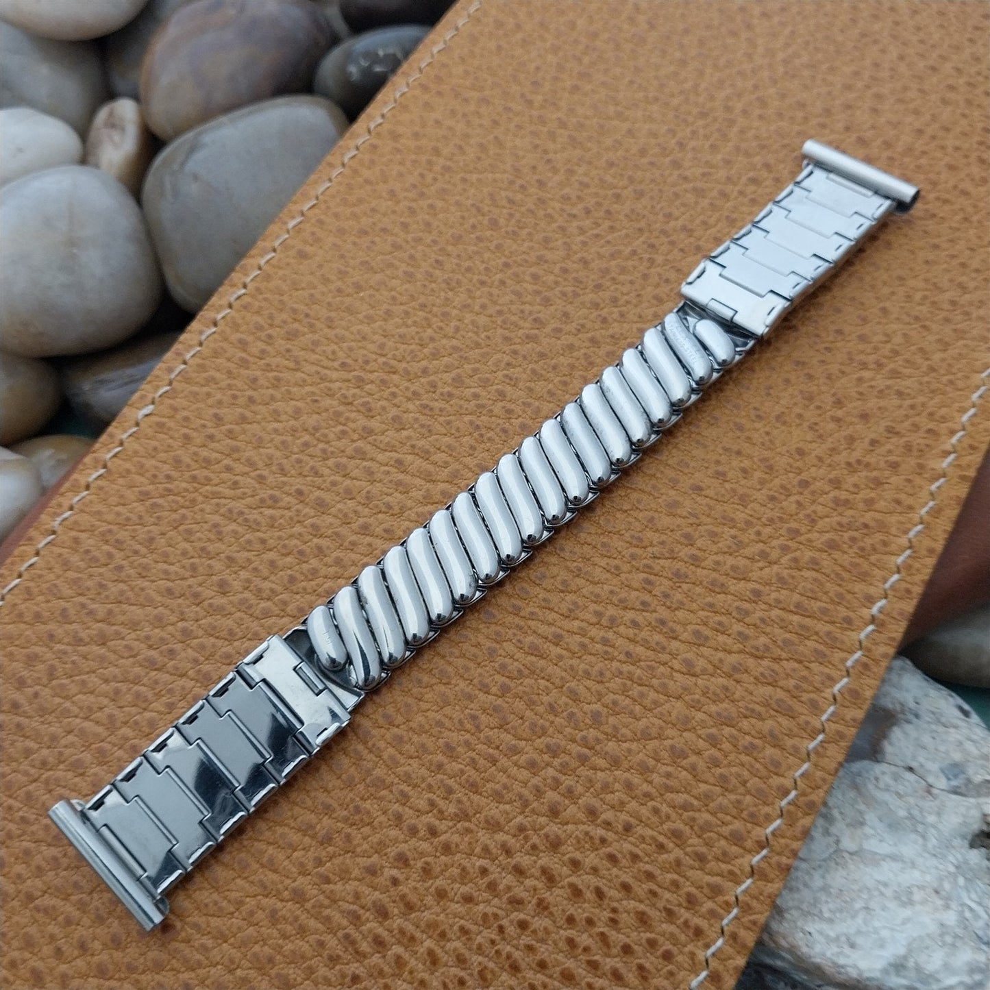 16mm 18mm 19mm 1950s Stainless Steel Classic Flex-Let nos Vintage Watch Band