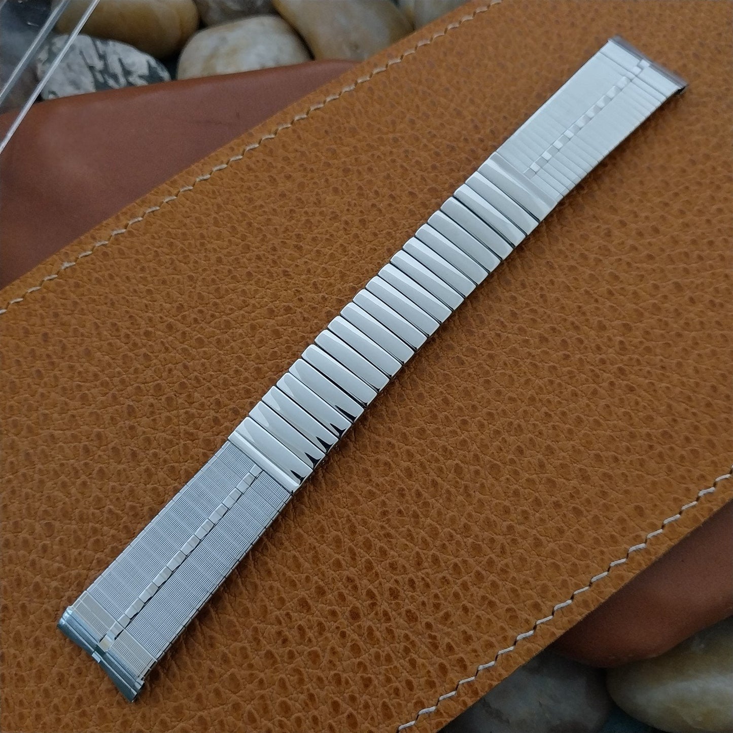 18mm 11/16" Stainless Steel JB Champion USA Unused nos 1960s Vintage Watch Band