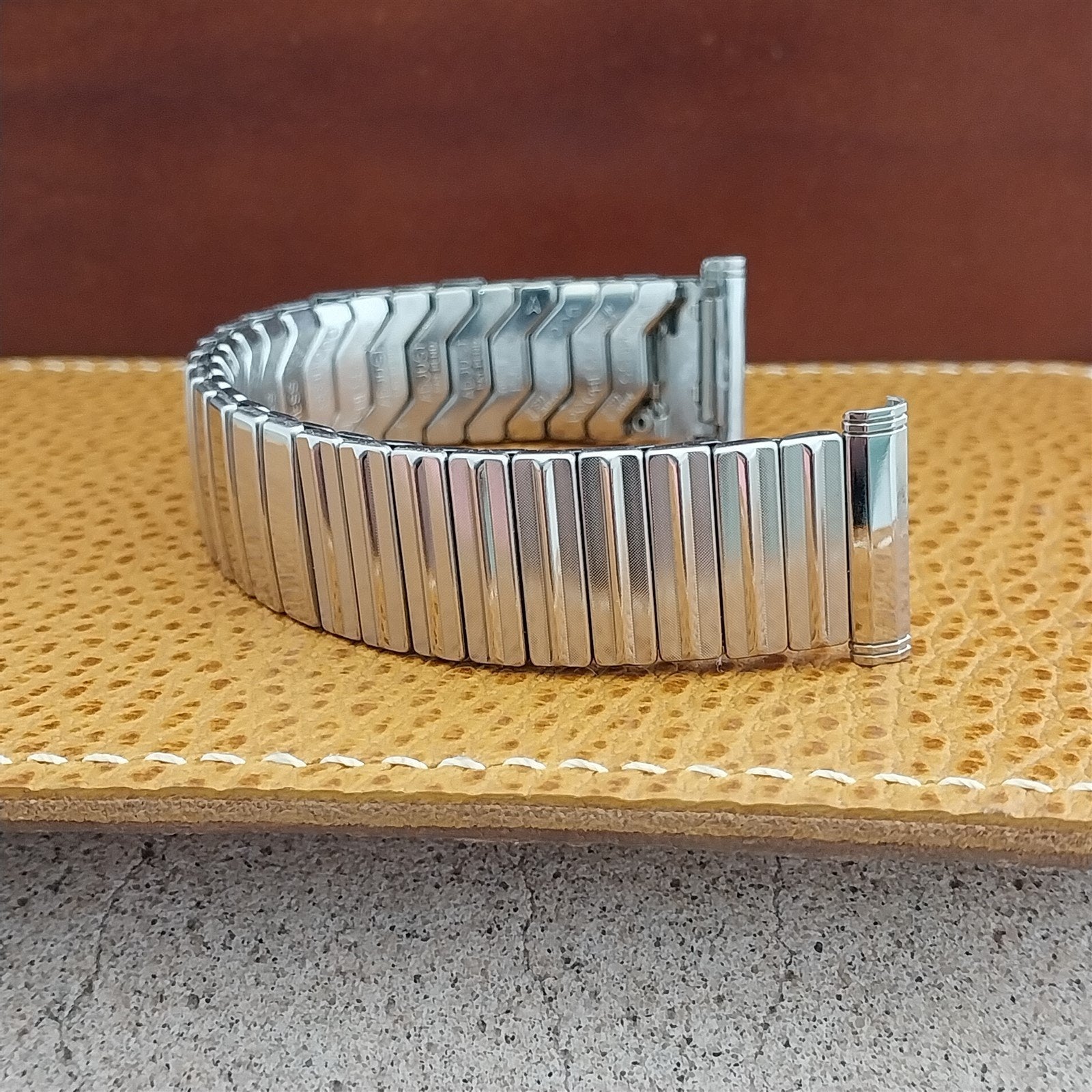 Vintage Watch Band 3/4" 1950s Duchess USA Stainless Steel Old-Stock Expansion