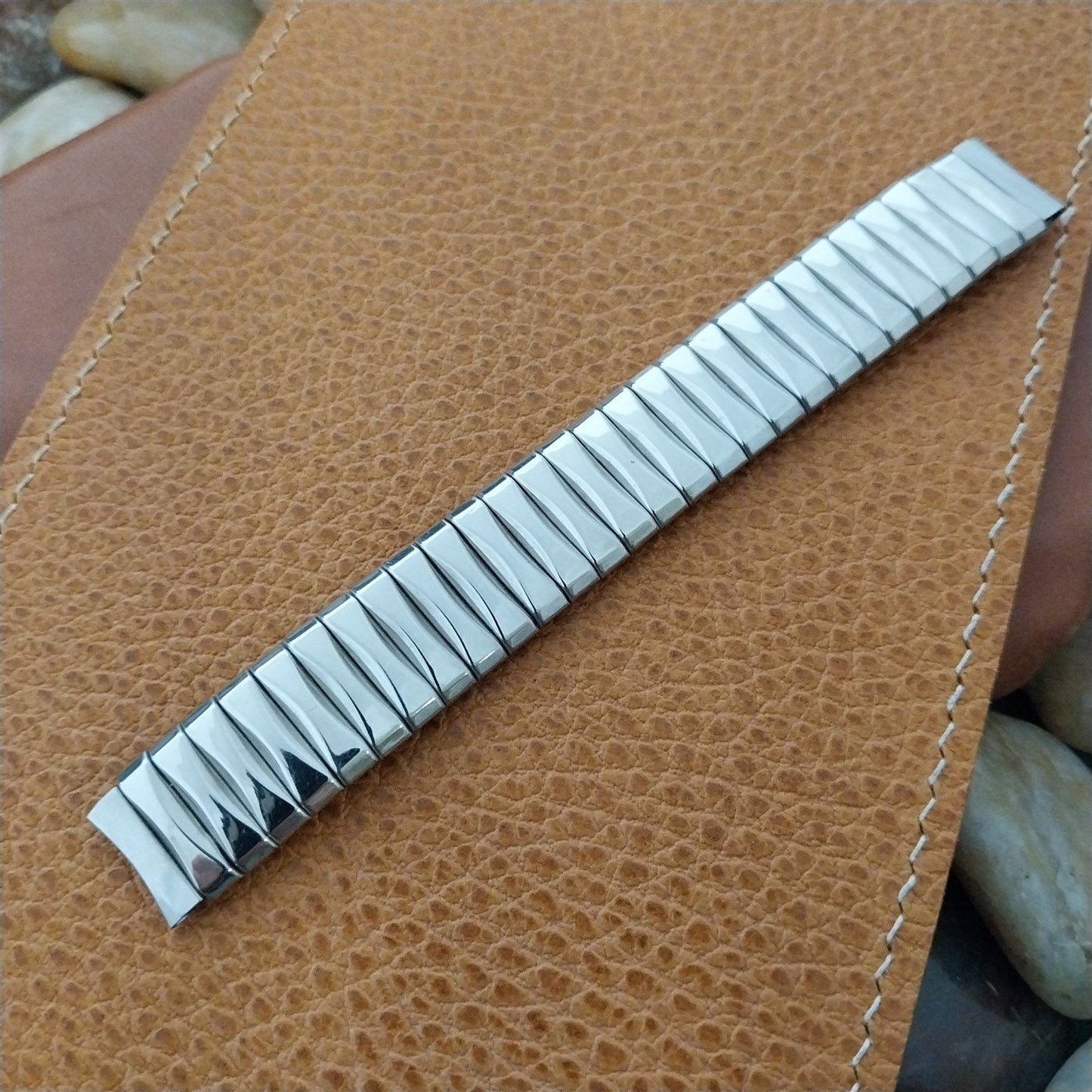 Drema 14mm Stainless Steel Expansion Unused 1960s Vintage Watch Band