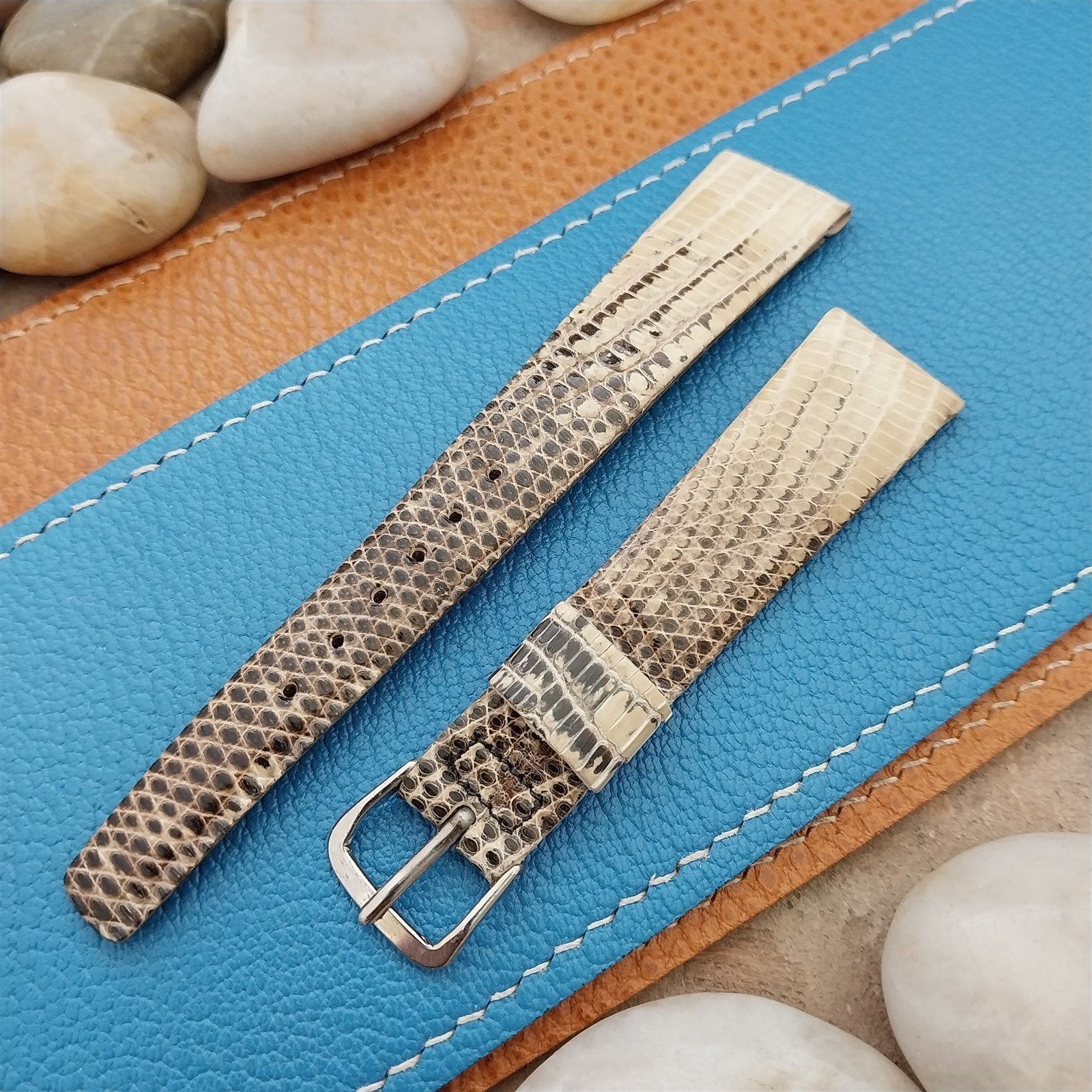 1960s Vintage 11/16" JB Champion Classic Tapered Ring Lizard Unused Watch Band