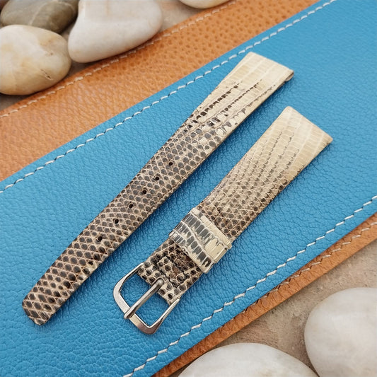 1960s Vintage 11/16" JB Champion Classic Tapered Ring Lizard Unused Watch Band
