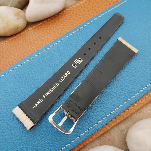 1960s Vintage 11/16" JB Champion Classic Tapered Ring Lizard Unused Watch Band