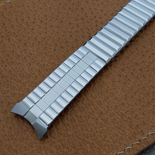1960s Vintage Watch Band 3/4" Lenox USA Stainless Steel Old-Stock Expansion