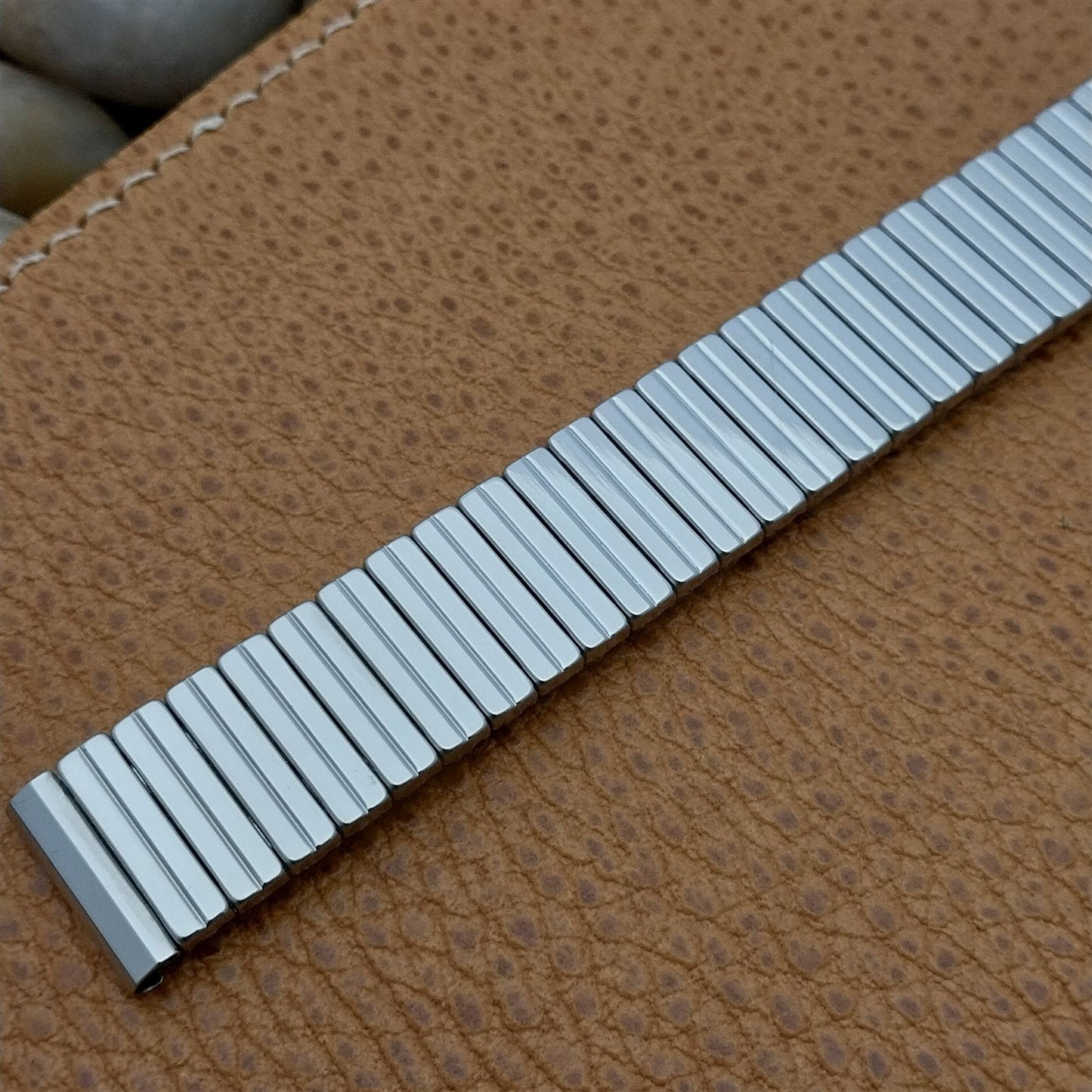 5/8" Lenox USA Stainless Steel Expansion Old-Stock nos 1960s Vintage Watch Band