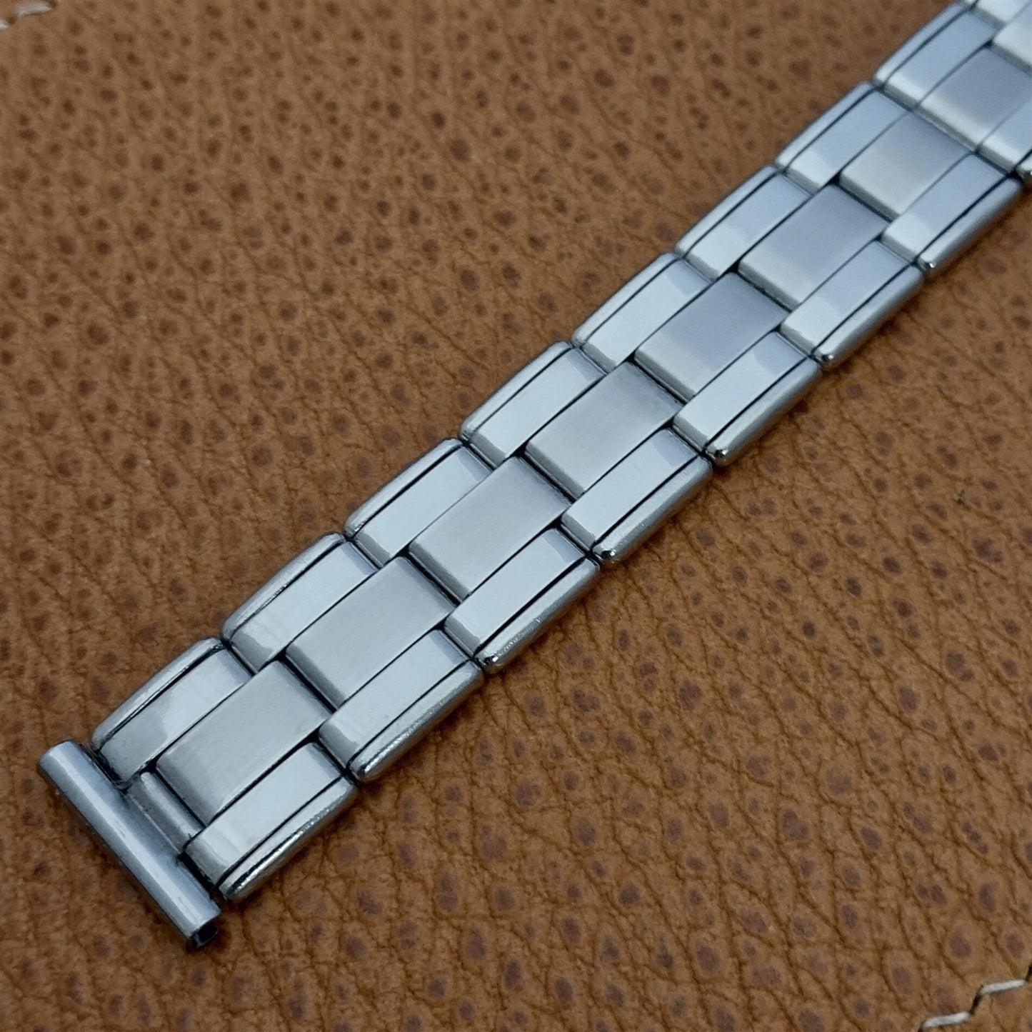 1940s 5/8" Ebert Cavalier Stainless Steel Oyster Unused nos Vintage Watch Band