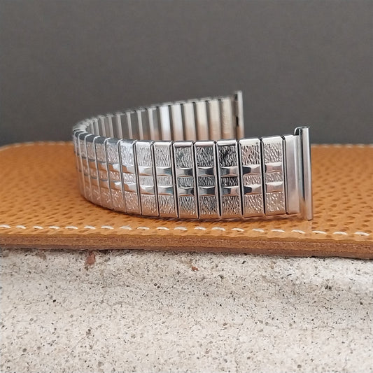 19mm 18mm Stainless Steel 1960s Japan Expansion Unused nos Vintage Watch Band