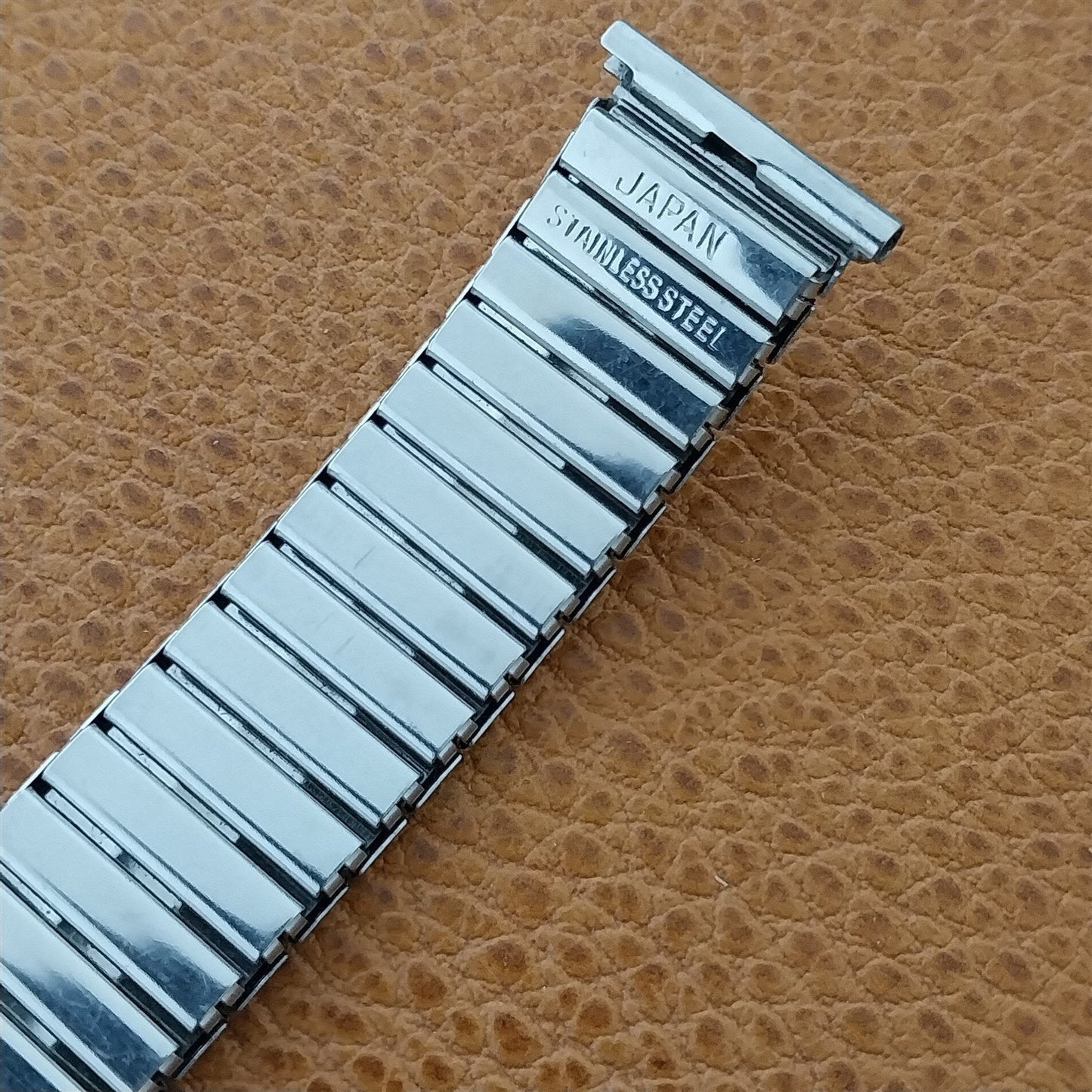 19mm 18mm Stainless Steel 1960s Japan Expansion Unused nos Vintage Watch Band