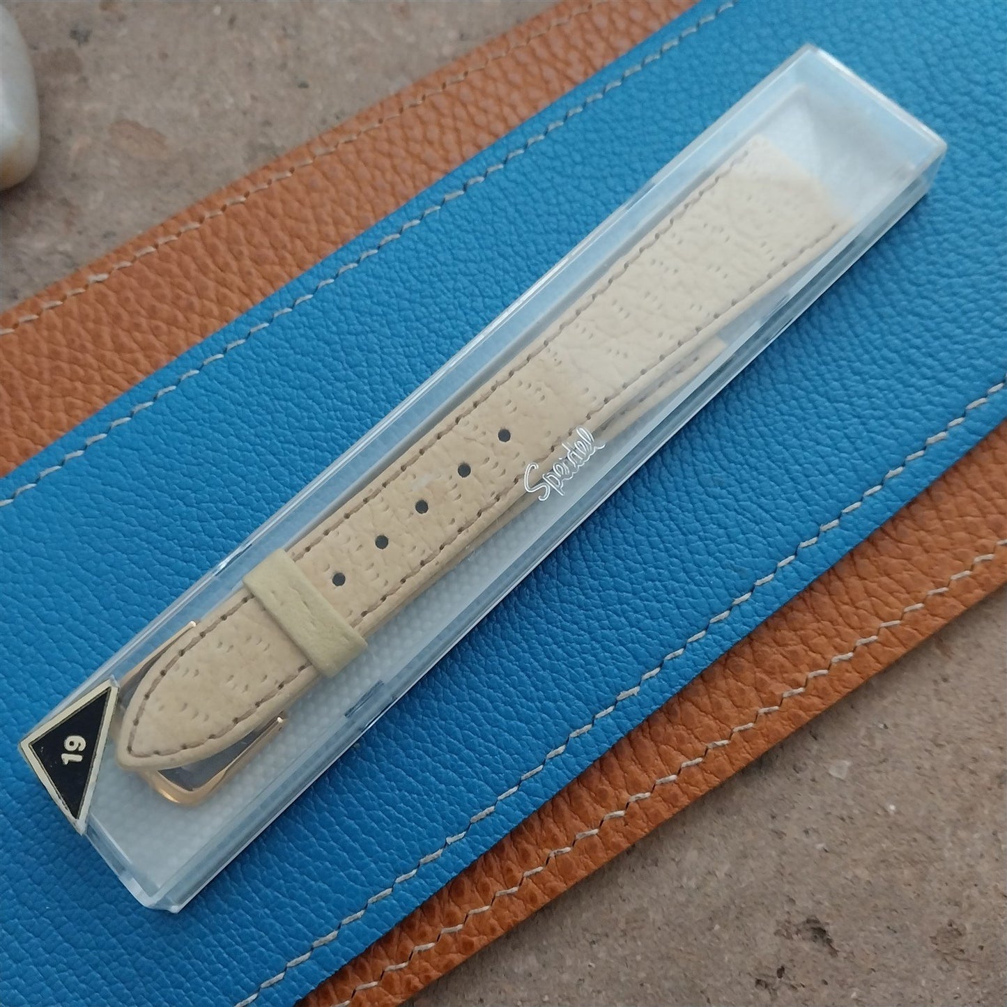 Vintage 19mm Speidel German Boar Grain Classic Tapered 19/14 Unused Watch Band