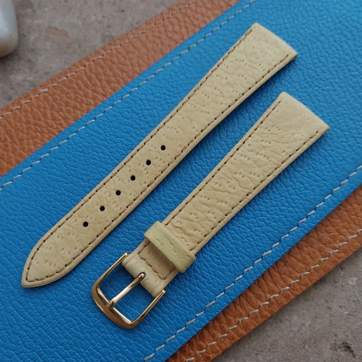 Vintage 19mm Speidel German Boar Grain Classic Tapered 19/14 Unused Watch Band