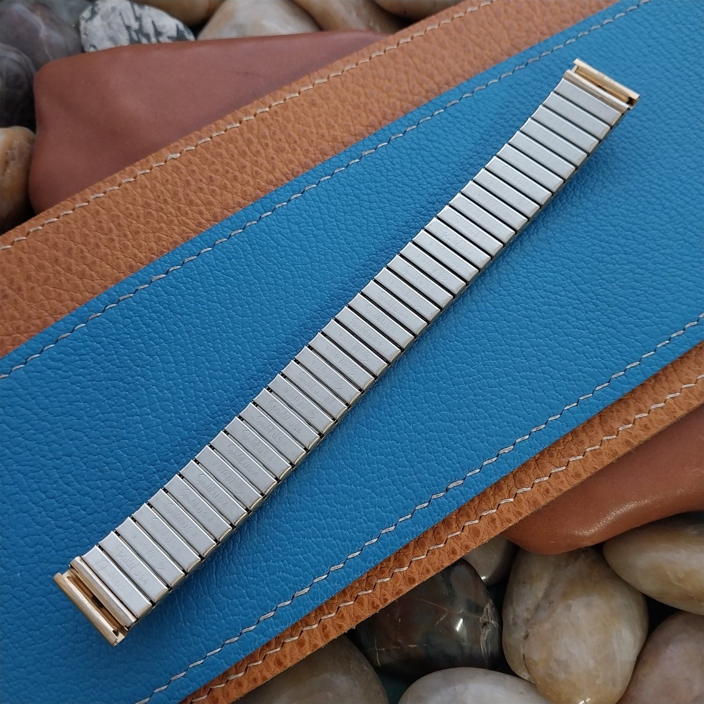 5/8" Vintage Speidel Gold-Tone Stretch Expansion Unused nos Classic Watch Band