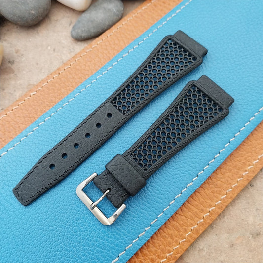 20mm Swiss Divers Strap & Acier Buckle Tropical Unused 1970s Vintage Watch Band